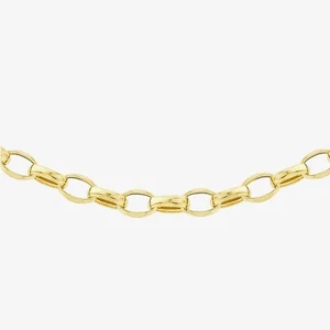 Cadena Belcher ovalada de oro amarillo de 9 quilates 1,14,5854 - Imagen 1 de 1