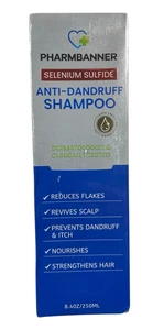Champú anticaspa con sulfuro de selenio Pharmbanner - 8,4 fl oz - caducidad 28/01 - Imagen 1 de 5