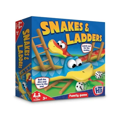 Snakes and Ladders Traditional Family Board Game Hasbro  211 1374325 - Image 1 of 4