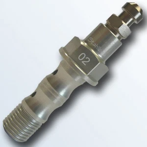 Stahlbus Doppelhohlschraube mit Entlüftungsventil M10x1.0x29mm, Alu eloxiert nat - Picture 1 of 2