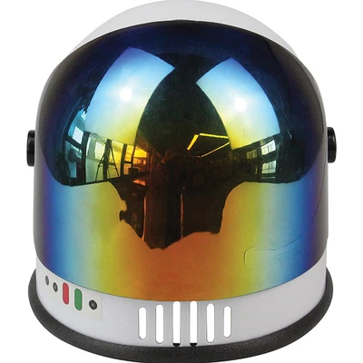 White Space Helmet with Reflective Iridescent Visor – One Size Fits Most Adults - Image 1 of 2