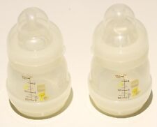 MAM Easy Start Anti-Colic Bottles 4oz Size 0 Nipples 2pk Unisex Bears