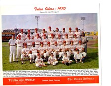1970 TULSA OILERS PCL TEAM 8X10  PHOTO SPAHN OLERUD BASEBALL 