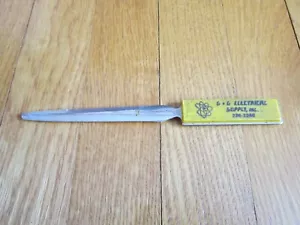 Vintage G&G Electrical Supply New York City Letter Opener Collectible Logo Old - Picture 1 of 8