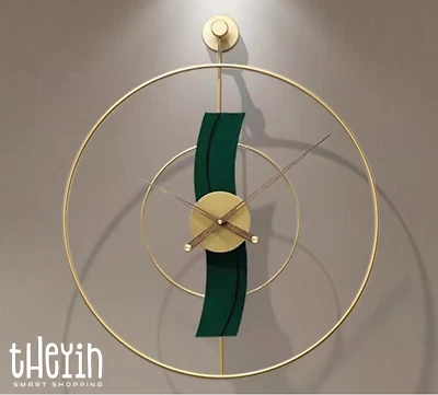 Large 60cm SUPER SILENT Minimalist Classic Wall Clock Quiet Non-Ticking Quartz - Image 1 of 4