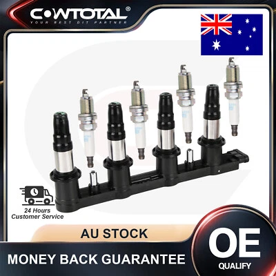 Ignition Coils Pack W/ Spark Plugs For Holden Cruze JH JG Barina TM Trax TJ 1.8L - image 1 of 4
