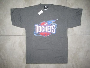 Vintage Neu mit Etikett Foot Action Houston Rockets Logo NBA 1990er 2000er grau Shirt MED - Bild 1 von 12