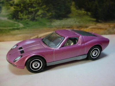 2025 ITALIAN ROADS Exclusive '68 LAMBORGHINI MIURA P400 S ☆ Pink ☆Matchbox LOOSE - Image 1 of 4