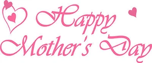 Mothersday Words - VINYL RETAIL SHOP WINDOW DISPLAY / Sticker M2 - Picture 1 of 4