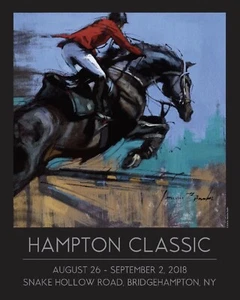 2018 Original Hampton Classic Horse Show Poster Jennifer Brandon - Picture 1 of 1
