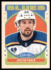 2021-22 OPC O-Pee-Chee Retro #425 Justin Faulk - St. Louis Blues