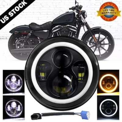 Faro LED de 7 pulgadas alto/bajo DRL ojo de ángel para Suzuki Boulevard C90 C90T C50 C50T Foto 1 de 4