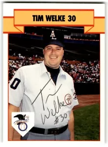 1990 T&M Sports Umpires Tim Welke autografo arbitro #51 - Foto 1 di 2