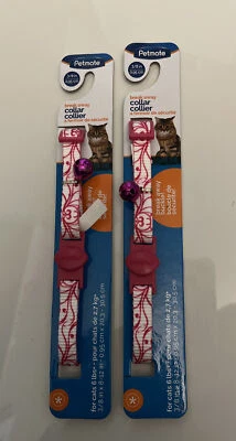 Petmate Fashion Breakaway Регулируемый Воротник Вереницы Белый Пурпурный Упаковка из 2 - Изображение 1 из 4