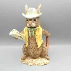 Teteras Doulton Bunnykins del mundo D7027 Aussie Explorer edición LTD perfectas - Imagen 1 de 8