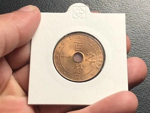 France Indochine Coins 1 Cent Copper 1923 BU Original Vintage Rare_LDP Shop. - Picture 1 of 4