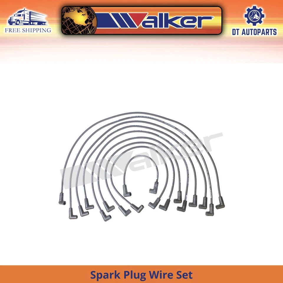 For 1988-1993 GMC K1500 Spark Plug Wire Set Walker  1989 1990 1991 1992 - Image 1 of 1