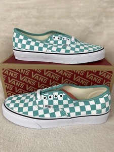 vans checkerboard mint