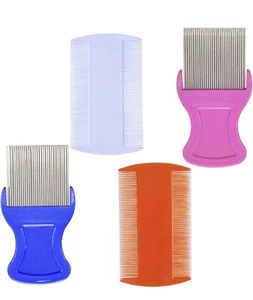 4pcs Head Hair Comb Metal Dandruff Removal - New Sealed - Picture 1 of 4