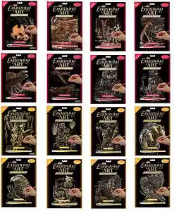 KITS RASPADOR LÁMINA ARTE GRABADO TAMAÑO A4 CON HERRAMIENTA E INSTRUCCIONES - ELIGE DISEÑO - Imagen 1 de 32