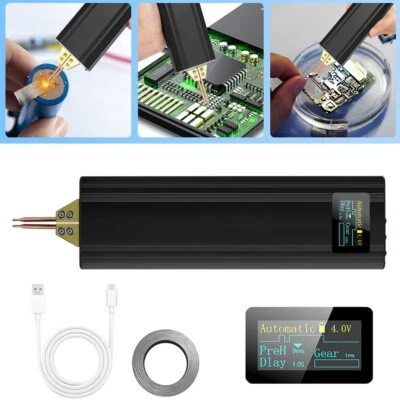 Hágalo usted mismo Soldador de puntos portátil OLED de mano para soldador de puntos de batería 18650 5000 mAh Foto 1 de 4
