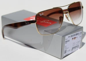 Gafas de sol RAY-BAN RB3483 Arista dorado/marrón degradado 001/51 NUEVO - Imagen 1 de 10