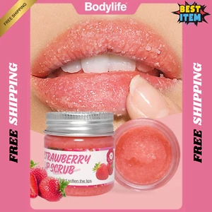 25g Strawberry Lip Scrub Naturally Hydrating Moisturizing Soft Lips Scrub - Picture 1 of 9