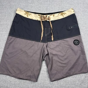 Howler Brothers Boardshorts Herren 38 grau Blumen Hybrid Badehose Strand - Bild 1 von 15
