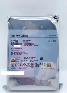 WD Ultrastar WUH722020ALE6L4 0F38755 20TB Internal 7.2K RPM SATA 6.0Gb/s 3.5''HD - Photo 1/2