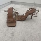Asos Nude Lace Up Heels Size 5 38 New With Tags