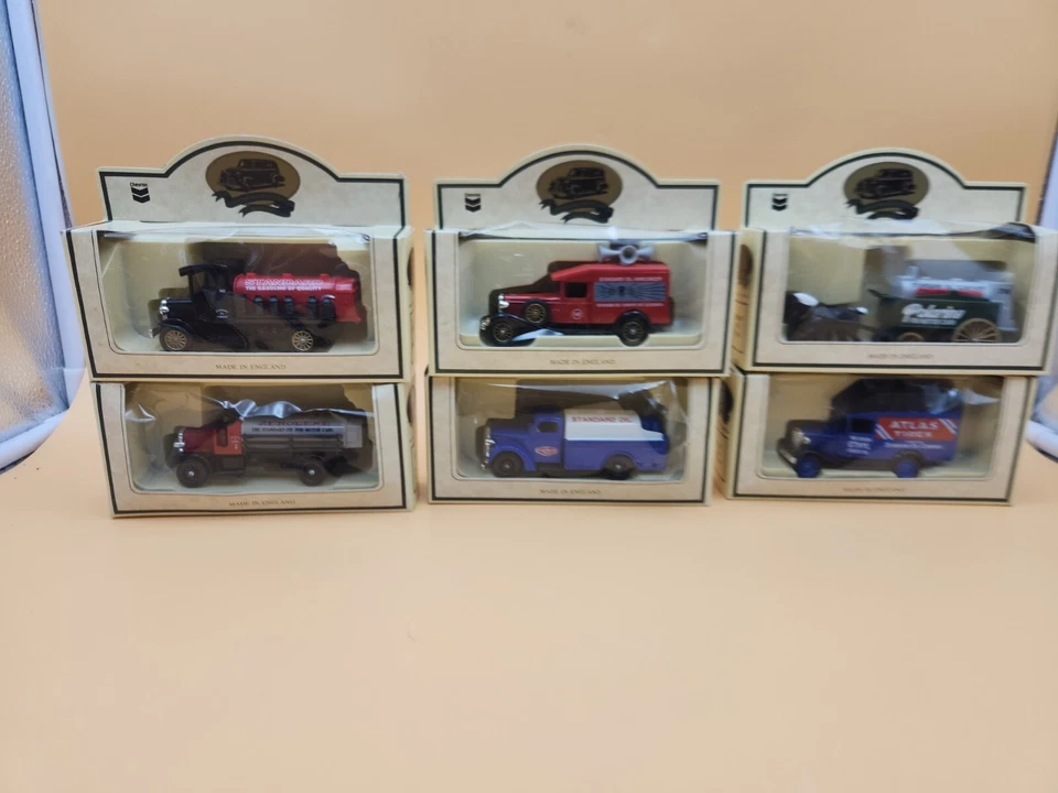 Chevron Commemorative Model Die Cast Metal Cars Trucks Vintage England Lot of 6 - Image 1 of 4