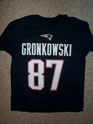*IRREGULAR* Camisa Jersey Patriots ROB GRONKOWSKI NFL Jóvenes Niños Niños (s-pequeña) Foto 1 de 3