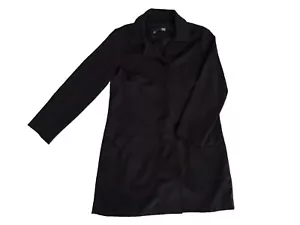 Eileen Fisher Women Medium long Front Button Coat Black Small - Picture 1 of 6