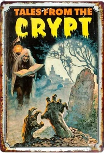 Tales From The Crypt Comic Book Cover 1930s Metal Tin Sign up to 12 x 18 - Picture 1 of 1
