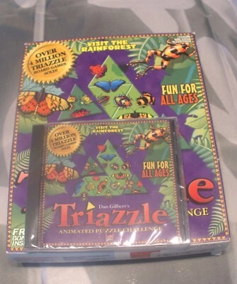 Triazzle Animated Puzzle Challenge Video Game Pc Cd-ROM E-Everone - Image 1 of 2