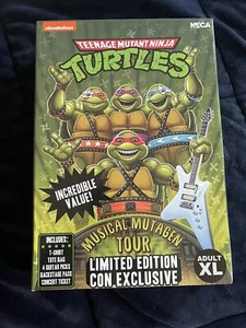 Teenage Mutant Ninja Turtles SDCC 2020 NECA TMNT MUSIKALISCH MUTAGEN TOUR MERCH XL - Bild 1 von 2