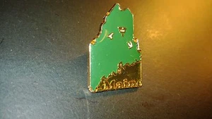 MAINE Shape  Travel Souvenir LAPEL PIN - Picture 1 of 4