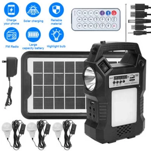 Portable Power Station Solar Generator Panel Power Bank Outlet Camping Emergency - Picture 1 of 16