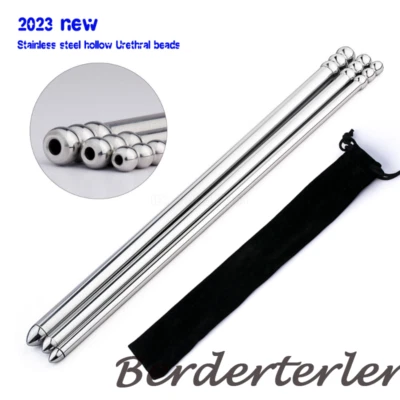 Удилище полое глазное из нержавеющей стали гладкое для массажа простаты мастурбации вилка пениса - Изображение 1 из 4