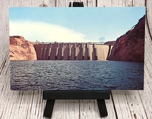 Page Arizona AZ Glen Canyon Dam Lake Powell and Colorado River Postcard - Picture 1 of 4