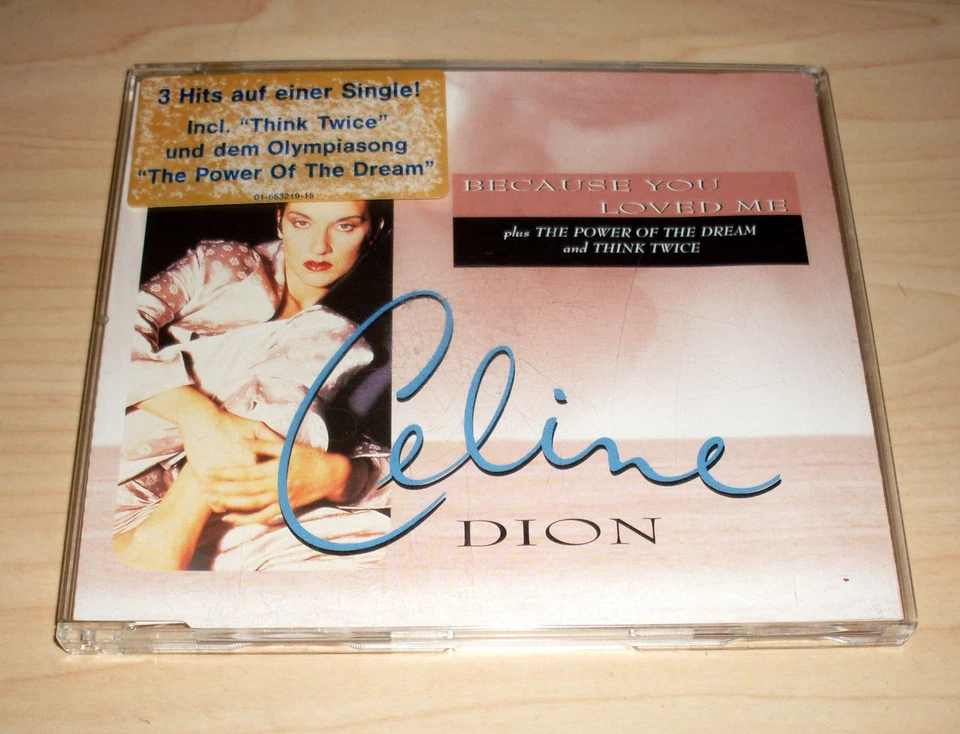 CD Maxi-Single - Celine Dion - Because you loved me + Think Twice + The Power... - Bild 1 von 1
