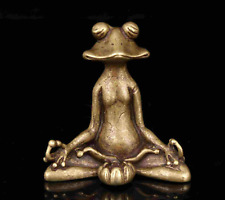 China Collect Old Hand-Carved Bronze Frog Statue Tabletop Decoration