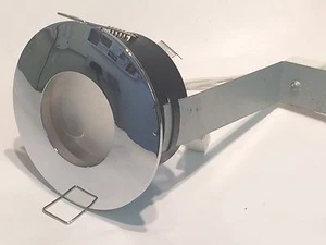 IP65 RATED LOW VOLTAGE POLISHED CHROME DIE CAST FIXED DOWN LIGHT FITTING afp5b - Picture 1 of 4