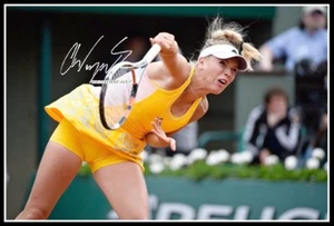 Caroline Wozniacki, Autographed, Cotton Canvas Image. Limited Edition (CW-5) - Picture 1 of 1