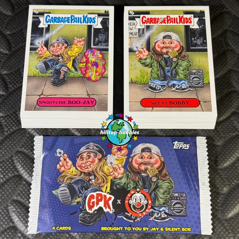 2023 GARBAGE PAIL KIDS X VIEW ASKEW JAY SILENT BOB COMPLETE 40-CARD SET +WRAPPER - Image 1 of 1