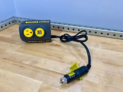 Inversor de potencia Stanley Fatmax 140 vatios PCI140 12V DC a 120V CA y USB excelente Foto 1 de 4