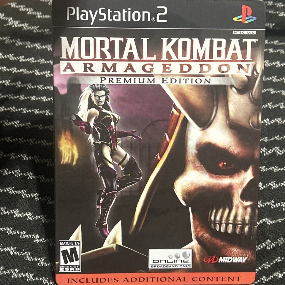 Steelbook Mortal Kombat: Armageddon Premium Edition (PS2) SHAO KHAN, COMPLETO Foto 1 de 4
