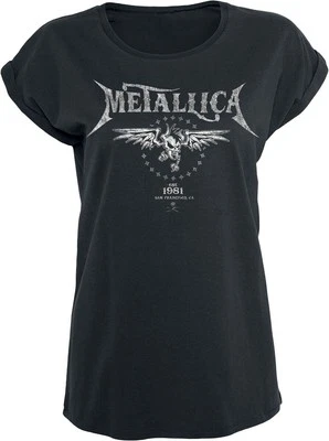 Metallica T-Shirt Damen Biker schwarz Band-Merch, Bands - Bild 1 von 4