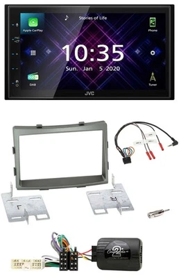 JVC DAB 2DIN Lenkrad Bluetooth USB Autoradio für SSangYong Rodius ab 2013 - Bild 1 von 4
