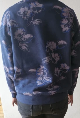 Nuevo suéter floral púrpura Puma; talla grande para mujer Foto 1 de 4